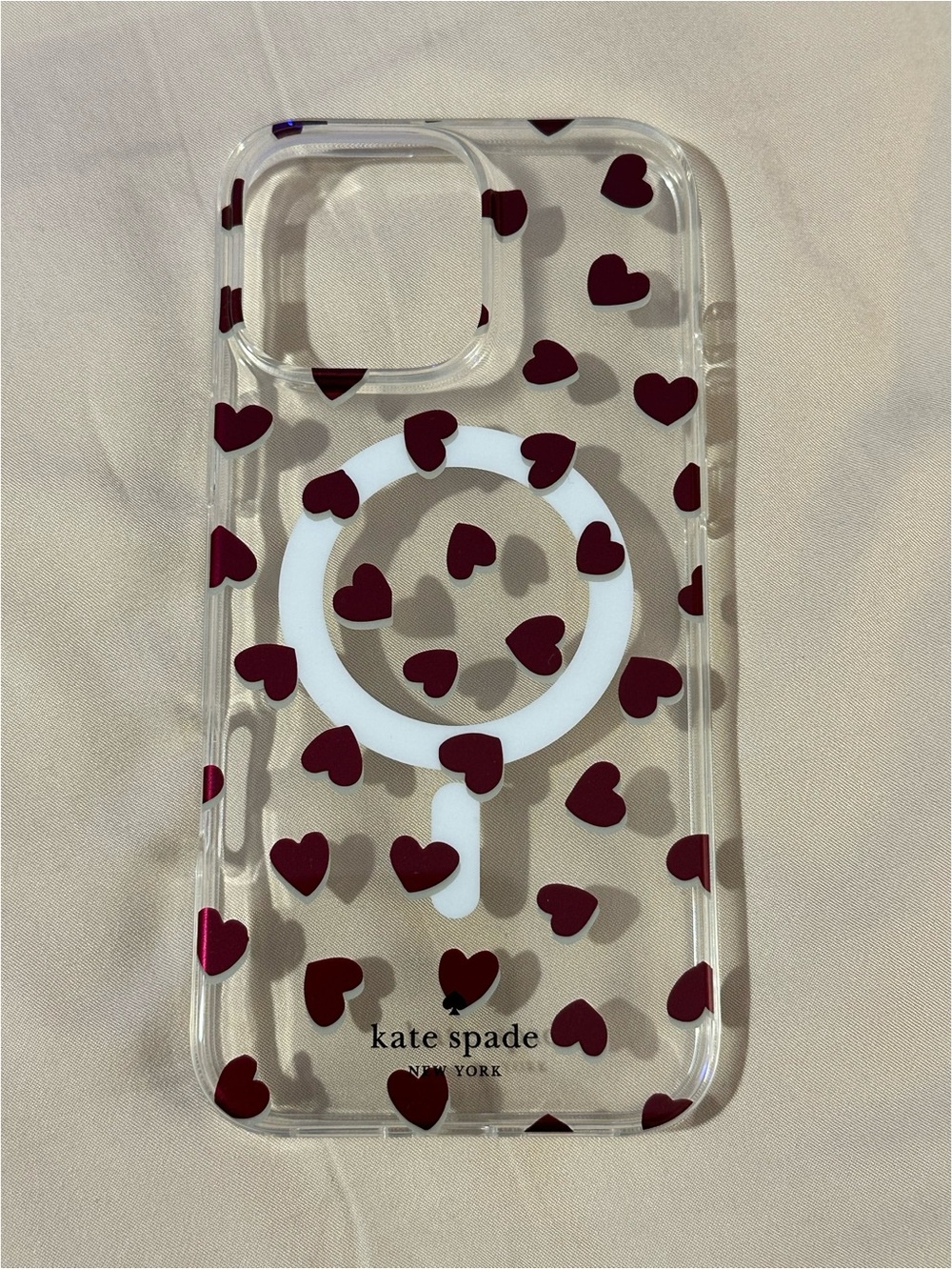 BRAND NEW Kate Spade New York MagSafe Protective Case Hearts iPhone 16 Pro Max